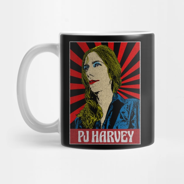 Vintage Pj Harvey Pop Art by Motor Lipat